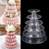 6/10 Tiers Macaron Display Stand Cupcake Tower Rack Cupcake Stand Cake Stand PVC Tray For Wedding Birthday Cake Decorating Tools