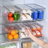 Egg Storage Box Rolling Slide Container Food Fridge Drawer Organizer Boxes Plastic Storage Container Refrigerators Organizations