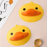 1/2Pcs Little Yellow Duck Rubber Anti-scalding Gloves Oven Casserole Handle Protective Insulation Clip Kitchen Accessories