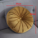 Soft Smooth Short Plush Thicken Chair Cushion Office Seat-Back Cushion Girls' Cute Seat Cushion Living Room Tatami Cushion