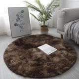 Plush Round Rug Mat Fluffy White Carpets for Living Room Soft Home Decor Bedroom Kid Room Decoration Salon Thick Pile Rug