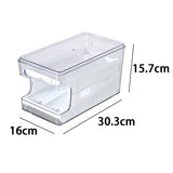 Egg Storage Box Rolling Slide Container Food Fridge Drawer Organizer Boxes Plastic Storage Container Refrigerators Organizations