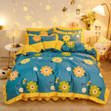 Duvet Cover kawaii Bedding Set Twin Size Flower Quilt Cover 150x200 High Quality Skin Friendly Fabric Bedding Cover