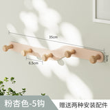 Japanese Style Door Rear Hook Clothes Coat Hat Towel Hanger Door Back Wall Mounted Hooks Kitchen Bathroom Organizer Holder Rack