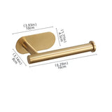 Adhesive Punch-free Toilet Roll Paper Towel Holder Organizer Wall Mount Storage Kitchen Bathroom No Drill Tissue Dispenser