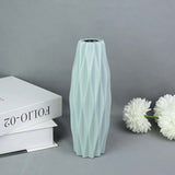 Modern Flower Vase White Pink Blue Plastic Vase Flower Pot Basket Nordic Home Living Room Decoration Ornament Flower Arrangement