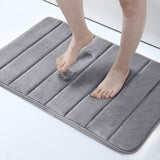 Memory Foam Bath Mat Anti-Slip Shower Carpet  Soft Foot Pad Decoration Floor Protector Absorbent Quick Dry Bathroom Rug