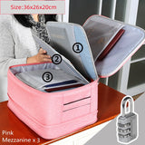 Document Storage Bag Organizer Desk Stationery Women Travel Files Card Folder Holder Tool Case Handbag Home Office Accessories