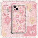 Oil Painting Flower Collection Phone Case For iPhone 14 13 12 11 Pro Max Mini X XS XR 7 8 Plus New Strawberry Flower iPhone Case