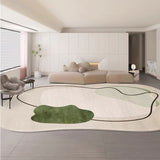 Living Room Carpet Irregular Shape Fluffy Plush Warm Modern Home Decor Bedroom Bedside Rug Minimalist Coffee Table Mat Tapete