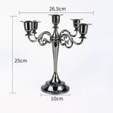 Ou a metal candlestick first three head five metals, wrought iron candlestick, furnishing articles romantic wedding retro candle