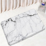 Black Marble Bath Mats Sets Gold Grey Lines Creative Abstract Geometric Art Home Bathroom Decor Rugs Anti-Slip Toilet Lid Cover