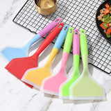 Silicone Spatula Cooking Utensils Beef Meat Egg Kitchen Scraper Wide Pizza Cooking Tools Shovel Non-stick Spatula Kitchenware