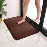 Cobblestone Embossed Absorbent Bath Mat Thicken Non-slip Mat Damp-proof Soft Foot Pad Shower Room Doormat  Memory Foam Pad