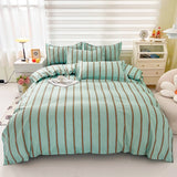 Quilt Cover Set With Bed Linens Single/Queen/King Size colcha de cama casal Solid Color Comforter Bedding Set For Double Bed