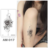 3D Butterfly Tattoos Sticker for Women Temporary Body Art Tattoo Sticker Rose Flower Feather Tattoo lady Waterproof Fake Tatoo