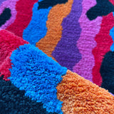 Twisted Smile Plush Carpet Rug Purely Handmade Soft Suitable for Room Decor Fluffy Carpets Bedroom Bathroom Independent De