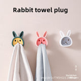 Towel Plug Holder Punch Free Silica Gel Bathroom Organizer Rack Towels Storage Wash Cloth Clip Bathroom Kitchen Accessories Tool