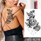 Waterproof Temporary Tattoo Sticker I Love You Flash Tattoos Lip Print Butterfly Flowers Body Art Arm Fake Sleeve Tatoo Women