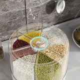 6kg Rice Bucket Grain Storage Box 360 ° Rotary Household Sealed Insect and Moisture Proof Rice Storage Box Rice Can