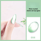 Laser Rainbow Cat Eye Gel Magnetic Nails Polish Reflective Sparkling Glitter Gel Can Be Use on Any Color Nail Accesorios