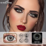 Natural Colored Contacts Lenses For Eyes 2pcs Blue Color Contact Lens For Eyes Yearly Makeup Gray Pupils Contact Lens