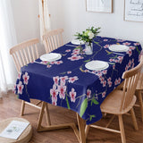 Waterproof TableCloth Rectangular Tablecloth for Wedding Party Hotel Table Cover with Plum Patterns Creative Tablecloth Manteles