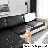 Sofa Seat Waterproof Cushion Cover Stretch Chair Cover Washable Dustproof Removable Slipcover 1/2/3/4 Protective Sofa Seat