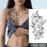 Waterproof Temporary Tattoo Sticker I Love You Flash Tattoos Lip Print Butterfly Flowers Body Art Arm Fake Sleeve Tatoo Women