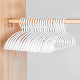 10PCS Retro Wide-Shoulder Non-Slip Hanger Closet Organizer Hangers For Clothes Organizer Drying Rack for Coat Wardrobe Storage