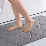 Memory Foam Bath Mat Anti-Slip Shower Carpet  Soft Foot Pad Decoration Floor Protector Absorbent Quick Dry Bathroom Rug