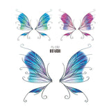 3D Butterfly Tattoos Sticker for Women Temporary Body Art Tattoo Sticker Rose Flower Feather Tattoo lady Waterproof Fake Tatoo