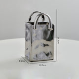 Nordic Portable Vase Ceramic Flower Vase Modern Home Decor Accessories Living Room Decoration Garden Bedroom Ornaments