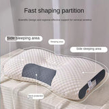 New 3D SPA Massage Pillow Partition To Help Sleep and Protect The Neck Pillow Knitted Cotton Pillow Bedding