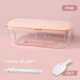 1pcs Silicone Ice Mold and Storage Box 2 In 1 Ice Cube Tray Making Mould Box Maker Bar Kitchen Accessories Utensils Home Gadgets