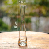 Transparent Glass Flower Vase Small Vase Hydroponics Plant Flower Terrarium Luxury Room Table Home Decor Wedding Decoration