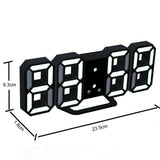 LED Digital Wall Clock with 3 levels Brightness Alarm Clock Wall Hanging Clock