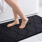 Memory Foam Bath Mat Anti-Slip Shower Carpet  Soft Foot Pad Decoration Floor Protector Absorbent Quick Dry Bathroom Rug