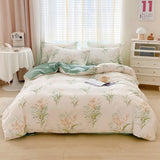 50 Thread Printing 13372 Air Jet Duvet Cover Queen King Size Comforter Cover European And Korean Style Series