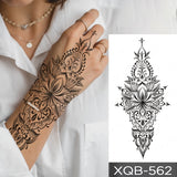 Waterproof Temporary Tattoo Sticker Black Dragon Snake Totem Peony Rose Flower Flash Tatto Women Men Arm Body Art Fake Tattoos