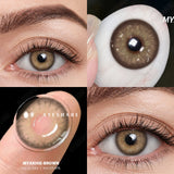 1Pair Natural Color Contact Lenses For Eyes Blue Eye Contacts Lens Yearly Beauty Colored Eyes Lenses Cosmetic Gray Lens