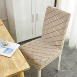 4 pcs/6 pcs Jacquard Chair Cover Polyester Fiber High Elastic Stool Cover Hotel Restaurant Chair Antifouling Cover