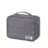 Home Travel Outdoor Multi-functional Storage Bag Canvas Waterproof Electronic Equipment Cosmetic Earphone Shoes Protective Bag
