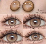 Contact Lenses for Eyes with Degree 1 Pair Big Eye Lenses Brown Lenses Fog Pearl Lens Korean Lenses Natural Lenses