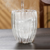 Stripe Double Wall High Borosilicate Glass Mug Heat Resistant Tea Milk Juice Coffee Water Cup Whisky Espresso Coffee