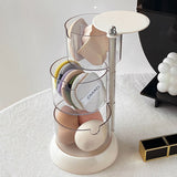 Rotary powder puff storage box Transparent dust-proof multi-layer round air cushion cosmetic cotton beauty egg storage shelf