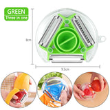 Three Piece Set Multi-Function Stainless Steel Potato Cucumber Carrot Grater Julienne Vegetables Fruit Peeler Two-In-One Slicer