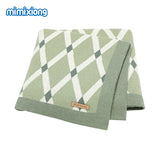 Baby Blankets Newborn Swaddle Wrap 100*80 CM Cotton Knitted Infant Kids Stroller Bedding Quilt Super Soft Children's Accessories