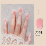 7.3ml Jelly Gel Nail Polish Transparent Nude Manicure Top Coat SemiPermanent Polish Soak Off UV LED Gel Art Nail Varnish