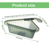 Kitchen Sink Filter Basket Corner Drain Strainer Basket Triangular Sink Storage Multi-Functional Hanging Filtering Draining Rack